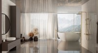 Душевая стойка Vincea Rondo VSFS-1R0BG без излива, брашированное золото