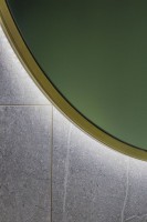 Зеркало круглое Art&Max Asti 80, с подсветкой, золото