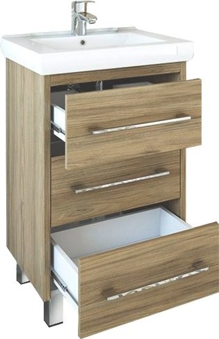 Тумба с раковиной Sanflor Ларго 60, швейцарский вяз