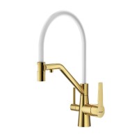 Смеситель для кухни с подключением фильтра Raglo R80.62.03, золотой сатин