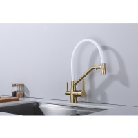 Смеситель для кухни с подключением фильтра Raglo R80.62.03, золотой сатин