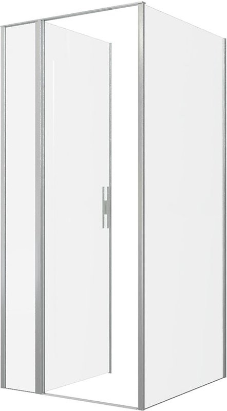Душевой уголок Allen Brau Priority 90x100, профиль серебро браш, стекло прозрачное
