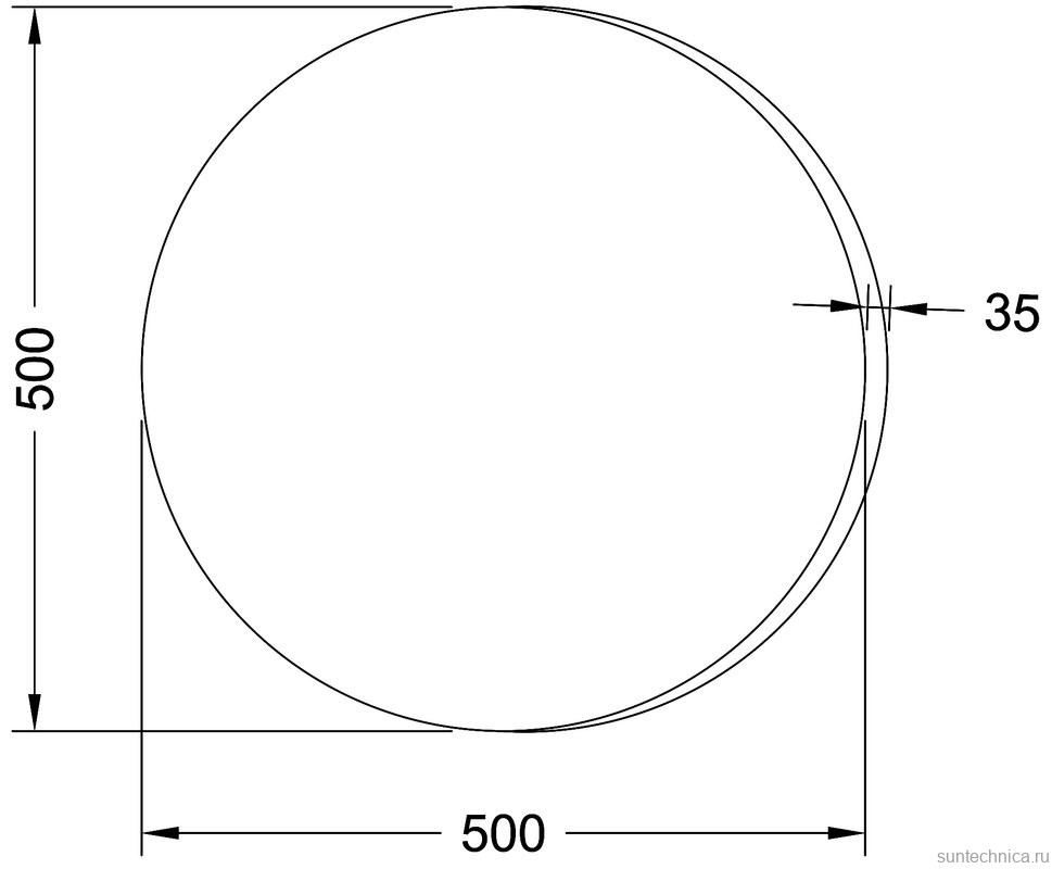 Зеркало Sanvit АРТ 50