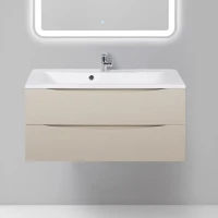 Тумба с раковиной BelBagno Marino 100 crema opaco