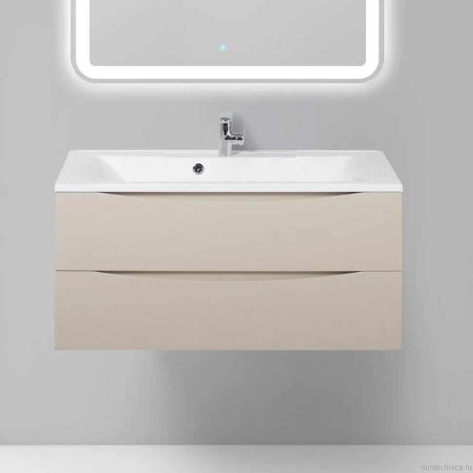 Тумба с раковиной BelBagno Marino 100 crema opaco