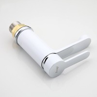 Смеситель для раковины Frap H41 F1041 белый, хром