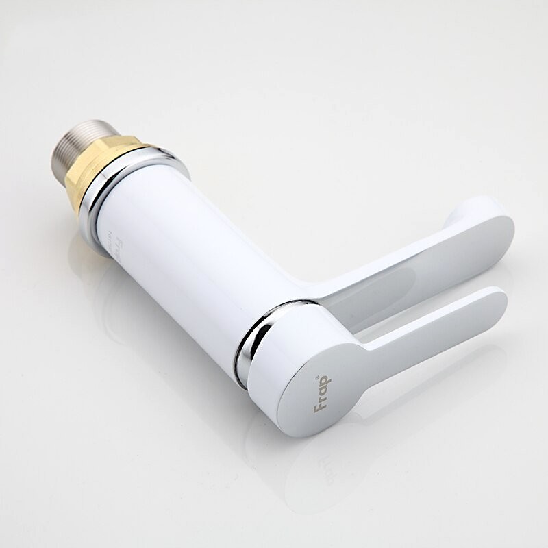 Смеситель для раковины Frap H41 F1041 белый, хром