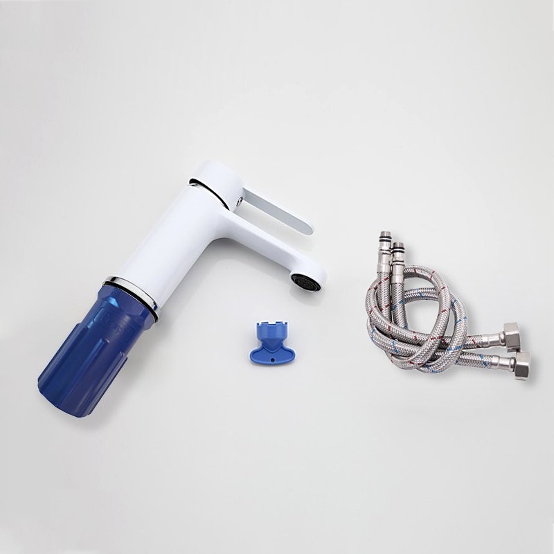 Смеситель для раковины Frap H41 F1041 белый, хром