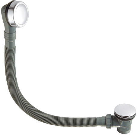 Слив-перелив для ванны Remer 96CC 32 мм, клик-клак, хром, без гидрозатвора