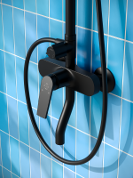 Душевая стойка РМС PL7 PL7BL-009DK черная