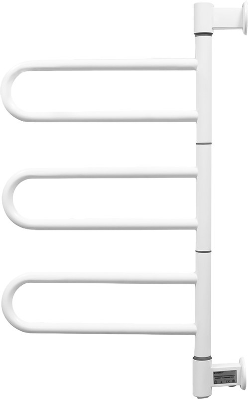 Полотенцесушитель электрический Energy U Сhrome G3K 75x40 белый матовый