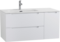 Тумба с раковиной BelBagno Etna 100 L 2 ящика. дверца, bianco lucido