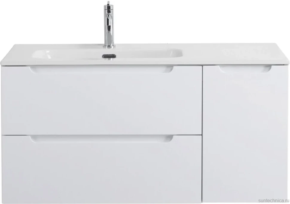 Тумба с раковиной BelBagno Etna 100 L 2 ящика. дверца, bianco lucido
