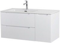 Тумба с раковиной BelBagno Etna 100 L 2 ящика. дверца, bianco lucido