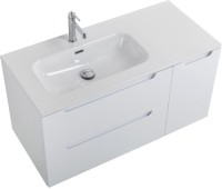 Тумба с раковиной BelBagno Etna 100 L 2 ящика. дверца, bianco lucido