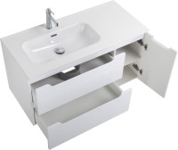 Тумба с раковиной BelBagno Etna 100 L 2 ящика. дверца, bianco lucido