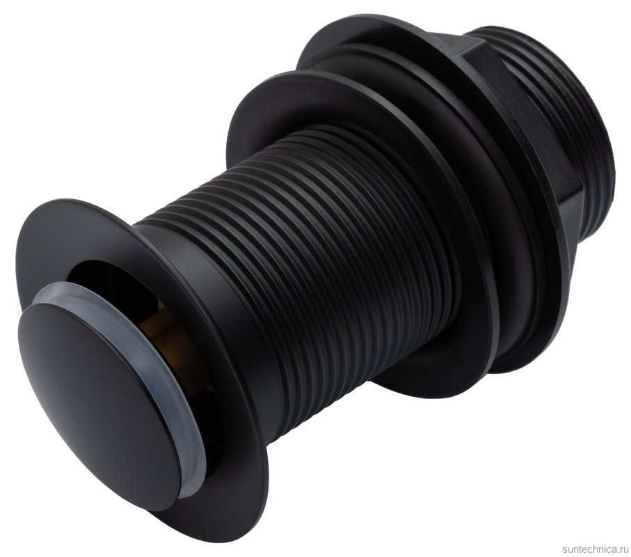 Донный клапан для раковины Allen Brau Eclipse 5.E1009-31 без перелива, матовый черный