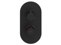 Термостатический смеситель встраиваемый Ravak Espirit ES 067.20BLM.O3.RB07C С ВНУТРЕННЕЙ ЧАСТЬЮ, для ванны с душем, матовый черный