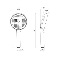 Душевая лейка IDDIS Aiger AIG4FG0i18 матовый графит Душевая лейка IDDIS Aiger AIG4FG0i18 матовый графит