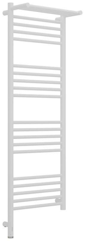 Полотенцесушитель электрический Сунержа Богема 3.1 30-6006-1240 130x45 см, подключение слева, матовый белый, лесенка, с полкой