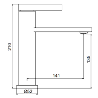 Смеситель для раковины Frap H899 F10899-16 черный Смеситель для раковины Frap H899 F10899-16 черный