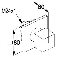 Переключатель потоков Kludi Decus 54846N575 брашированный никель, на три потребителя