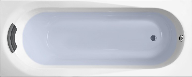 Акриловая ванна Lavinia Boho Biore 170x70 см, встраиваемая, белая, с каркасом, с подголовником