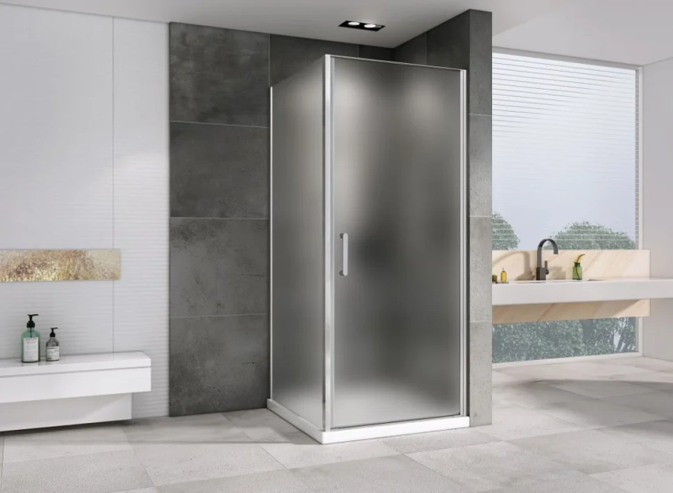 Душевой уголок Abber Sonnenstrand AG04080M-S75M 75x80, профиль хром, стекло матовое