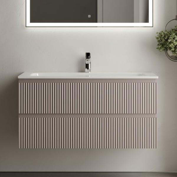 Тумба с раковиной Sancos Snob R 100 см, doha soft