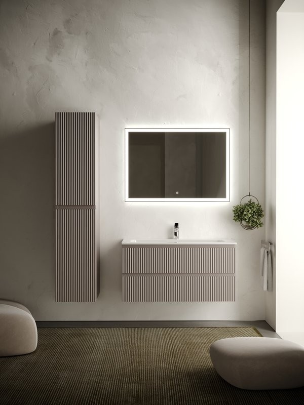 Тумба с раковиной Sancos Snob R 100 см, doha soft