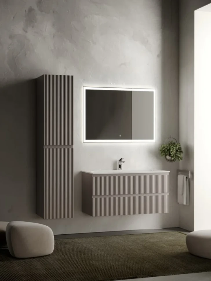 Тумба с раковиной Sancos Snob R 100 см, doha soft