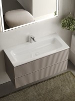 Тумба с раковиной Sancos Snob R 100 см, doha soft