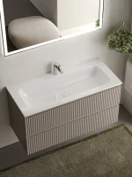 Тумба с раковиной Sancos Snob R 100 см, doha soft