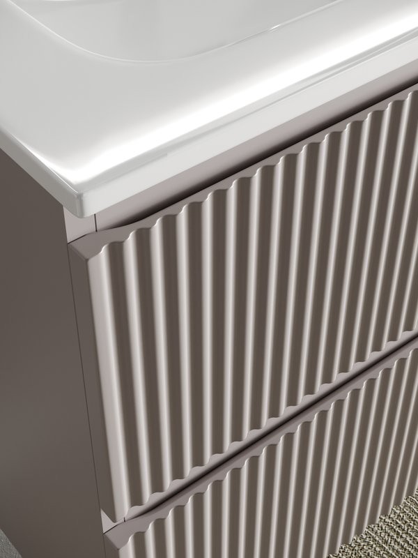 Тумба с раковиной Sancos Snob R 100 см, doha soft