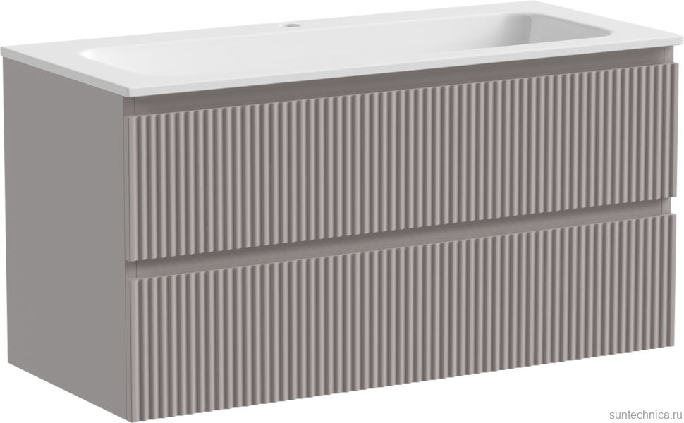 Тумба с раковиной Sancos Snob R 100 см, doha soft