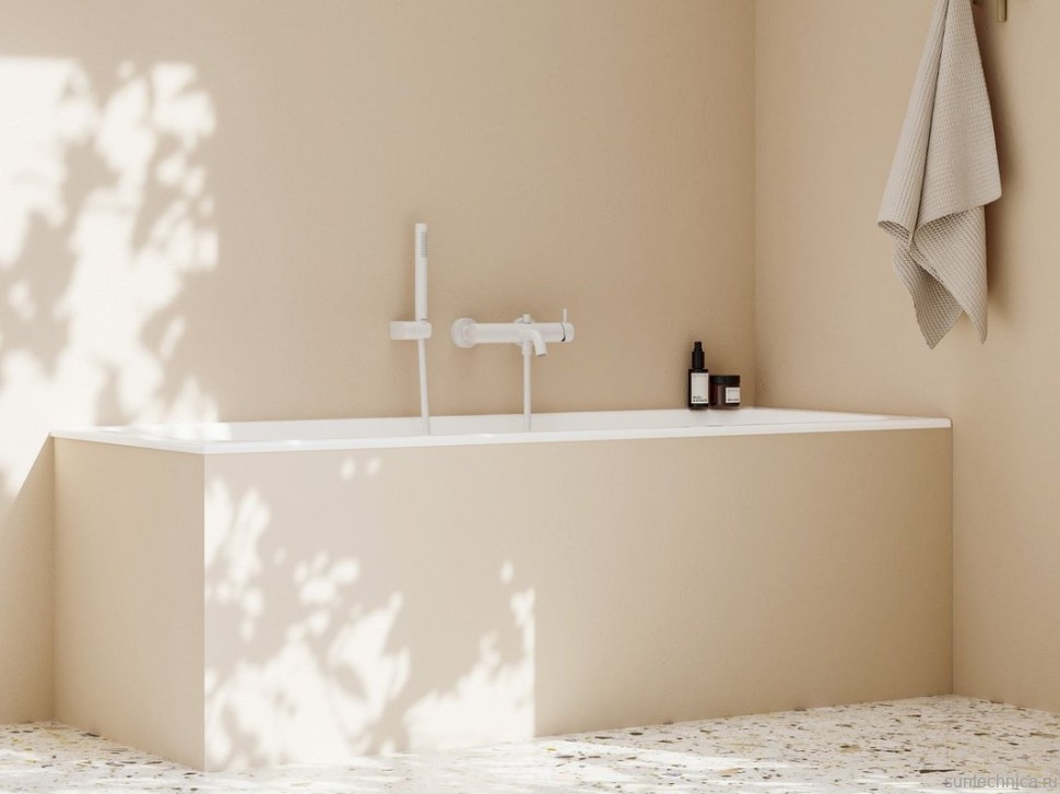 Смеситель для ванны с душем Ravak Espirit ES 022.10WV белый вельвет