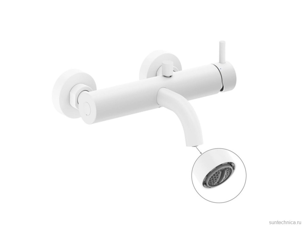 Смеситель для ванны с душем Ravak Espirit ES 022.10WV белый вельвет