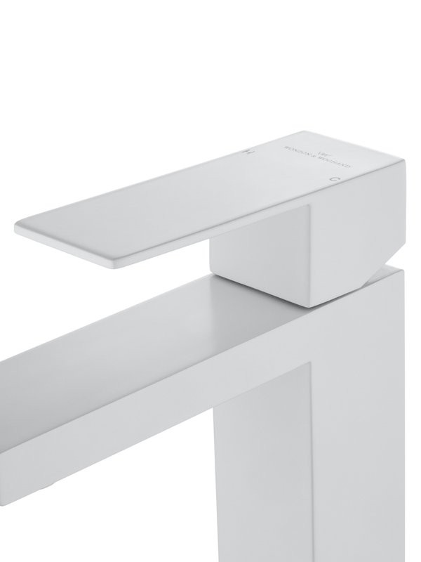 Смеситель для раковины Wonzon & Woghand WW-A40982-MW белый матовый