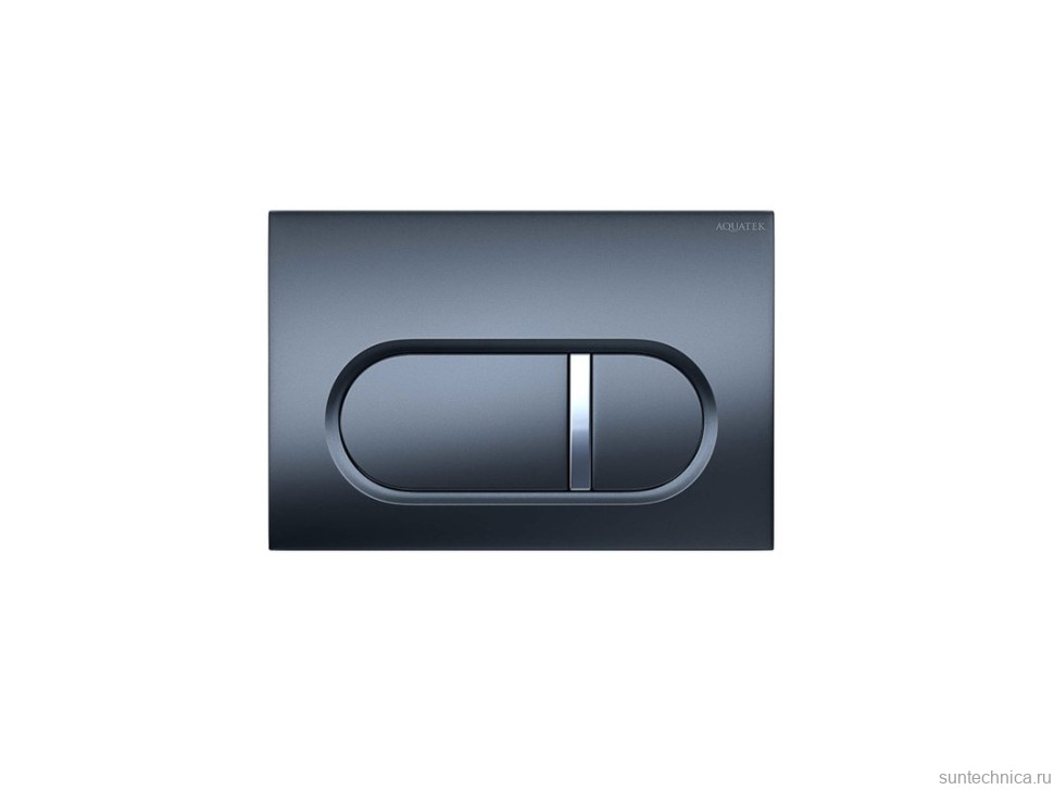 Кнопка смыва для унитаза AQUATEK KDI-0000050 АБС-пластик, цвет матовая оружейная сталь