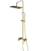 Душевая стойка Haiba HB24831-5 брашированное золото Душевая стойка Haiba HB24831-5 брашированное золото