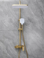Душевая стойка Haiba HB24831-5 брашированное золото Душевая стойка Haiba HB24831-5 брашированное золото