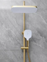 Душевая стойка Haiba HB24831-5 брашированное золото Душевая стойка Haiba HB24831-5 брашированное золото