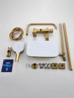 Душевая стойка Haiba HB24831-5 брашированное золото Душевая стойка Haiba HB24831-5 брашированное золото
