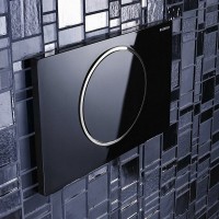 Кнопка смыва Geberit Sigma 10 115.758.KM.5 черная, хром