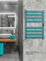 Полотенцесушитель электрический Indigo Oktava Slim 5 LСLOKS5E80-50CLRt бирюзовый