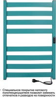 Полотенцесушитель электрический Indigo Oktava Slim 5 LСLOKS5E80-50CLRt бирюзовый