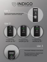 Полотенцесушитель электрический Indigo Oktava Slim 5 LСLOKS5E80-50CLRt бирюзовый