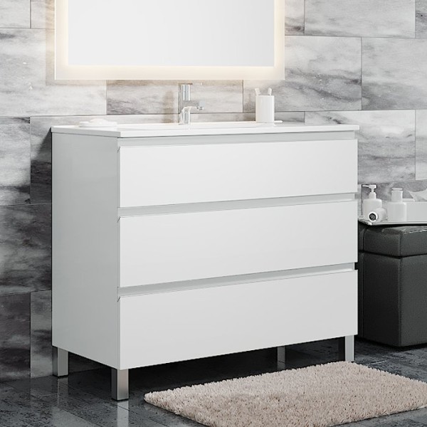Тумба с раковиной Sanvit Авеню 3 100, белая
