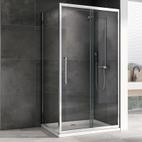 Душевой уголок Abber Schwarzer Diamant AG30120MH-S75M 120х75, профиль хром, стекло матовое