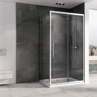 Душевой уголок Abber Schwarzer Diamant AG30120MH-S75M 120х75, профиль хром, стекло матовое